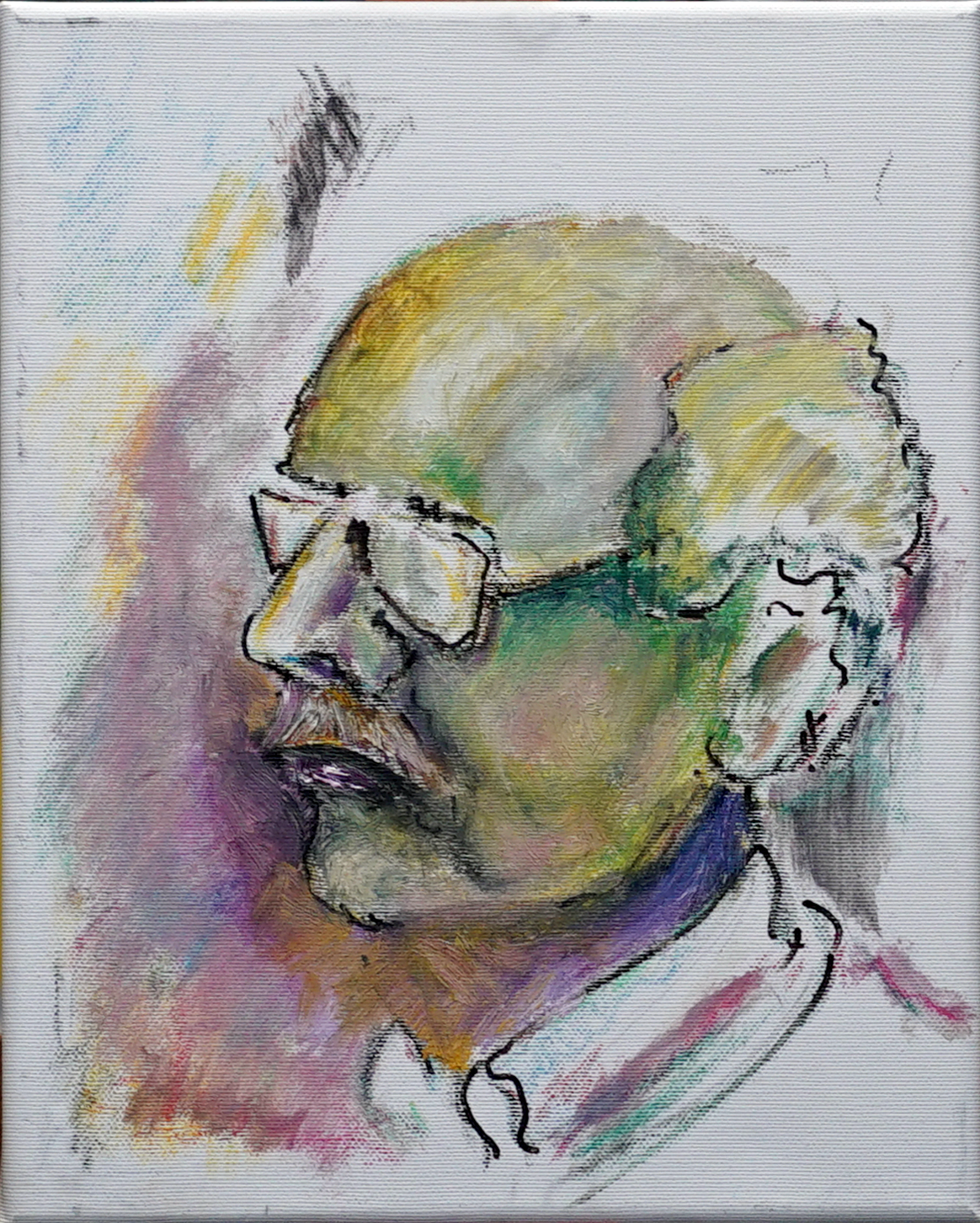 portrait 24x30 cm, oil on canvas