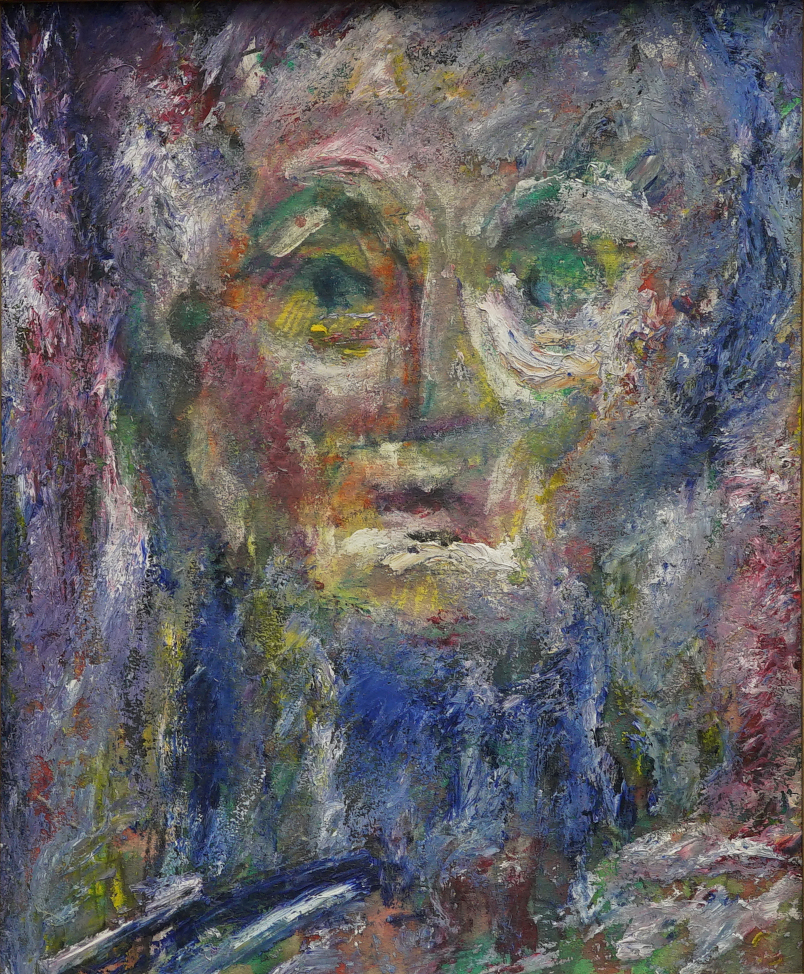 portrait 36x45, oil on paper